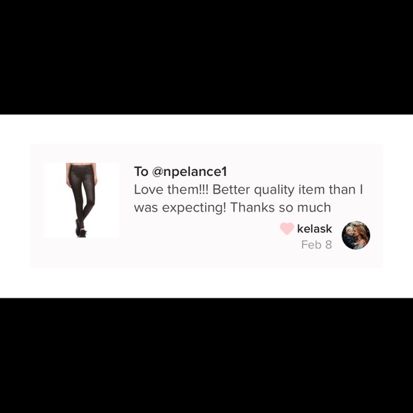 High Waist Faux Leather Leggings - Picture 4 of 6